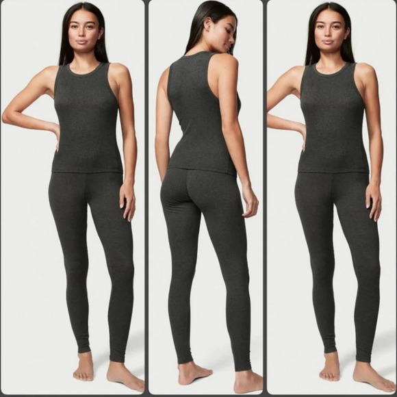 Victoria's Secret Dark Gray Pull-on tights- leggings Large New no tags - Picture 1 of 7